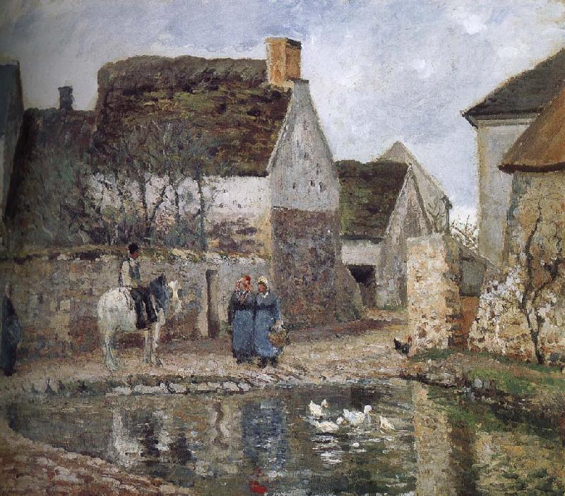 Camille Pissarro Enno s pond oil painting picture